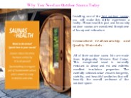 Why You Need an Outdoor Sauna Today