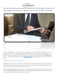 Get Expert Compliance Services at SRV Associates