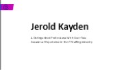 Jerold Kayden - A Committed Expert From Boston, MA