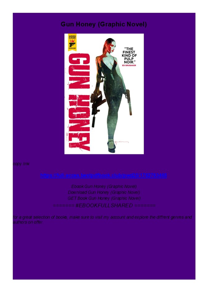 pdf Gun Honey (Graphic Novel)