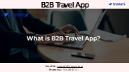 B2B Travel App
