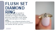 Flush Set Diamond Ring