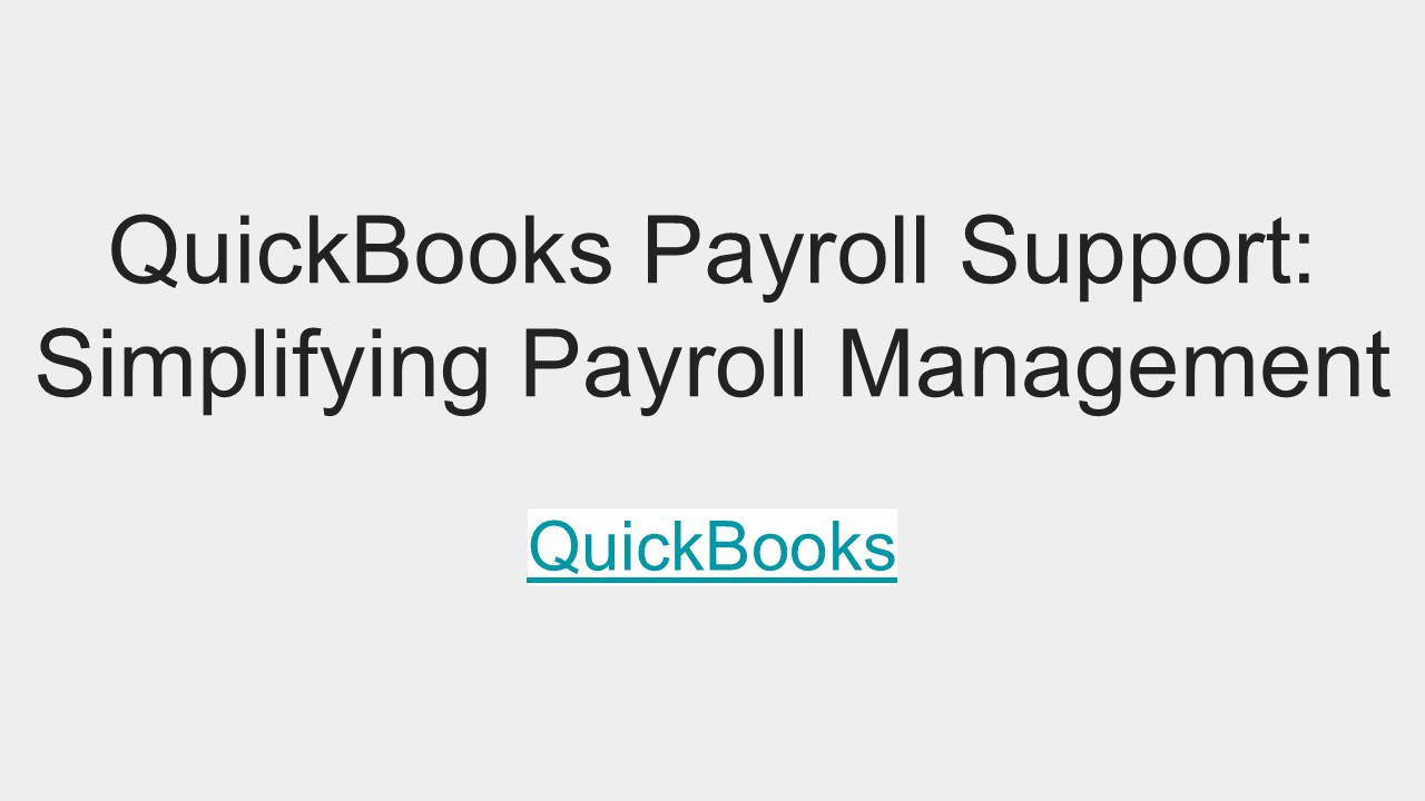 QuickBooks Payroll Support (1)