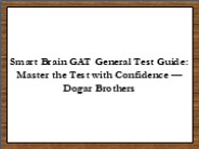Your Complete GAT Test Guide is Here – Dogar Brothers