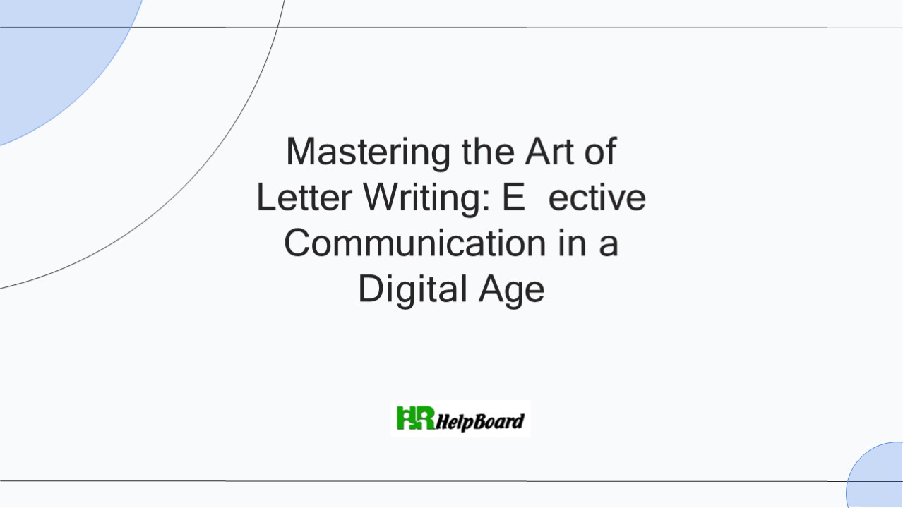 letter writing to hr department ,Staff Time Management Policy