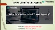 White Label Travel Agency