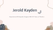 Jerold Kayden - An Empathetic Caregiver From Boston, MA