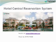 Hotel Central Reservation System