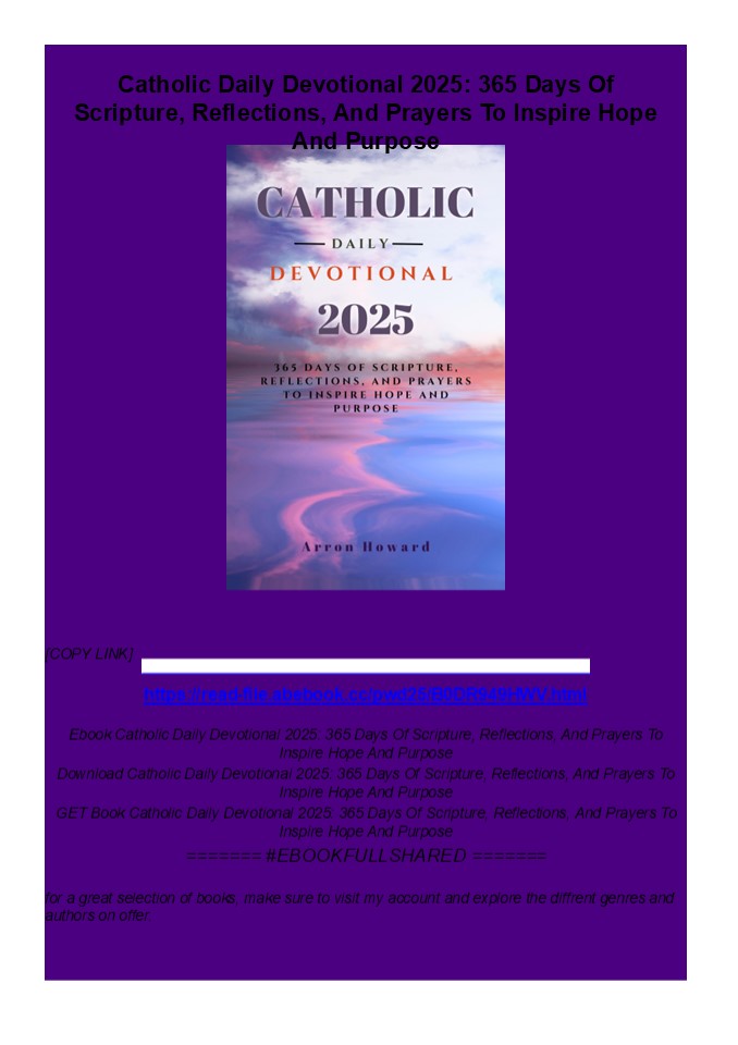 Download Catholic Daily Devotional 2025: 365 Days Of Scripture ...