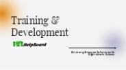 training and development process in hrm
