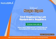 Civil Engineering Lab Equipments Suppliers