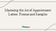 agency appointment letter