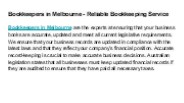 Bookkeepers in Melbourne