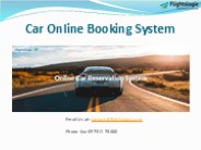 Car Online Booking System
