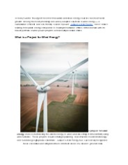 Project for wind energy | Juniper Green Energy