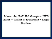 Complete NAT IM Test Prep – Dogar Brothers