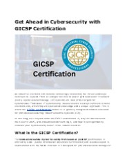 Boost Your Career with GICSP Certification