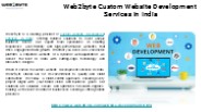 Web2byte: India’s Top App Development Company