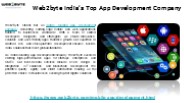 Web2byte: India’s Top App Development Company (1)