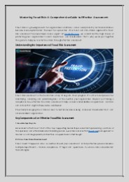 Mastering Fraud Risk Assessment