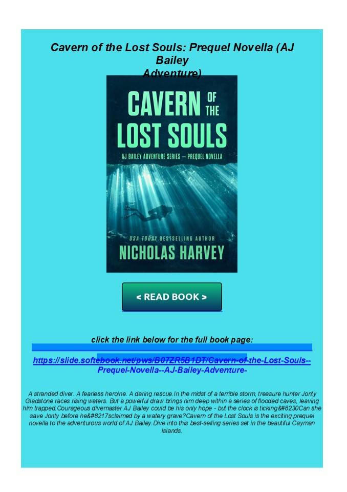 PDF Cavern of the Lost Souls: Prequel Novella (AJ Bailey Adventure)