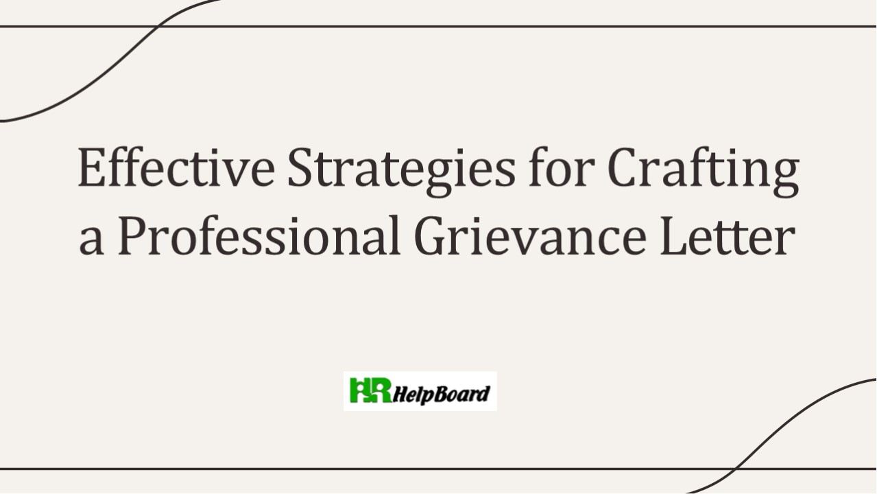 formal grievance letter