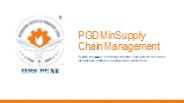PGDM in Supply Chain Management at IIMS Pune
