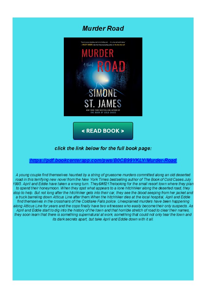 Kindle Murder Road