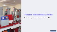 Texcare Instruments Limited - Lab Testing Instruments