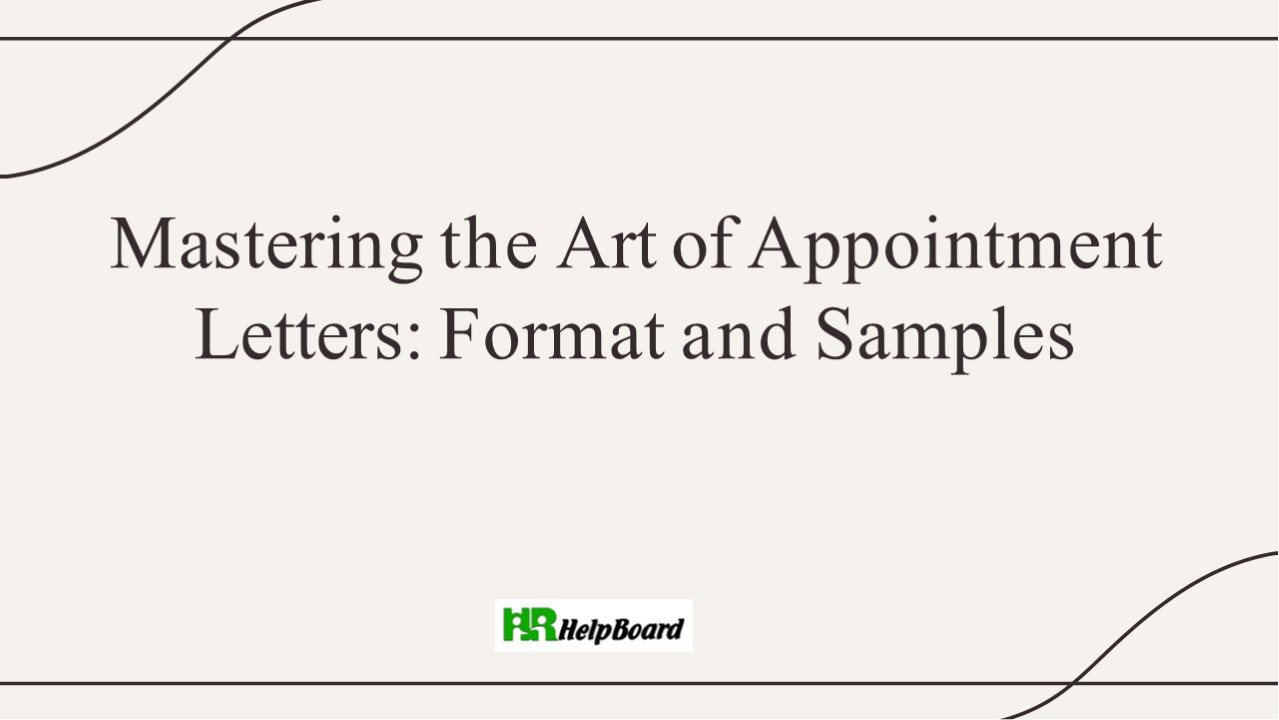 appointment letter after probation period