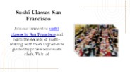 Sushi Classes San Francisco