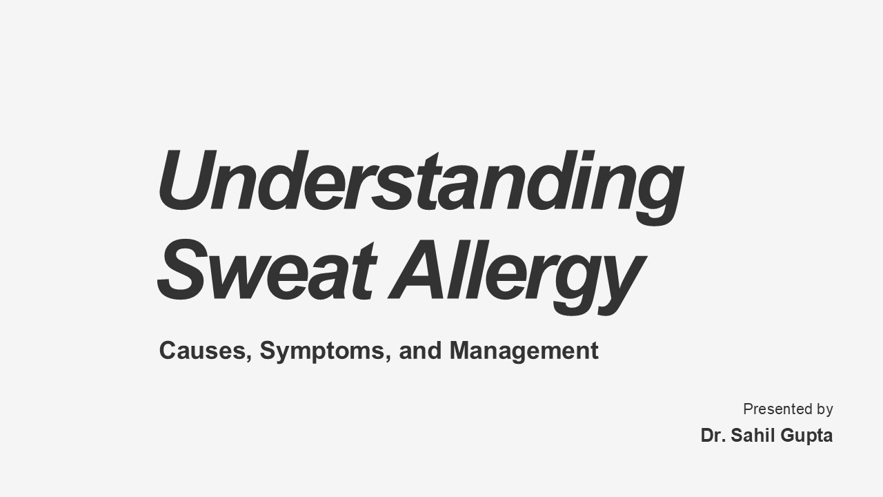 Sweat Allergy