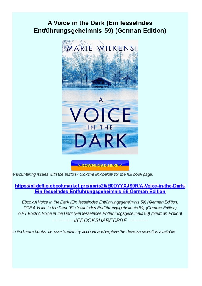 read_ A Voice in the Dark (Ein fesselndes Entführungsgeheimnis 59