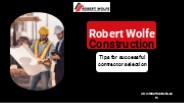 Contractor Louisiana | Robert Wolfe Construction