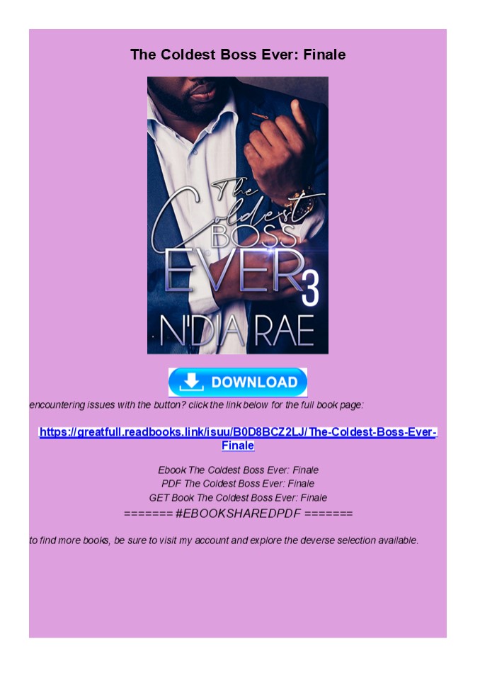 Ebook The Coldest Boss Ever: Finale