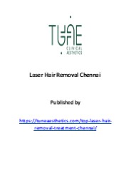 Laser Hair Removal Chennai