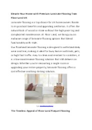 Elevate your home with premium flooring