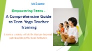 A Comprehensive Guide to Teen Yoga Teacher Training