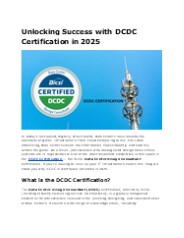 Boost Your Career with DCDC Certification (1)