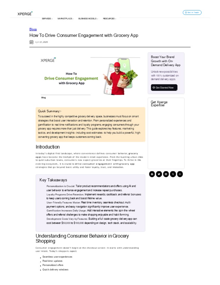 How To Drive Consumer Engagement with Grocery App