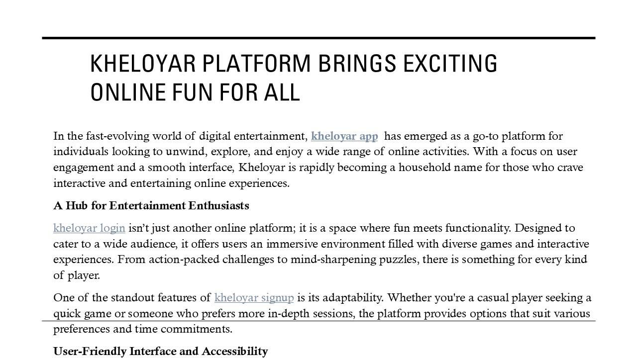 Kheloyar – Play Interactive Online Games Anytime