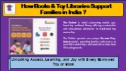 How Books & Toy Libraries Support Families in India