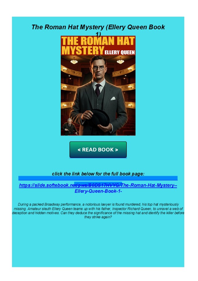 Kindle The Roman Hat Mystery (Ellery Queen Book 1)