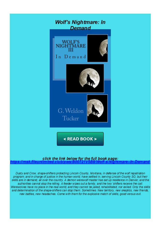 Download Wolf's Nightmare: In Demand