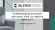 Torrance Blackout Solutions: improve your Privacy