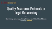Quality Assurance Protocols in Legal Outsourcing