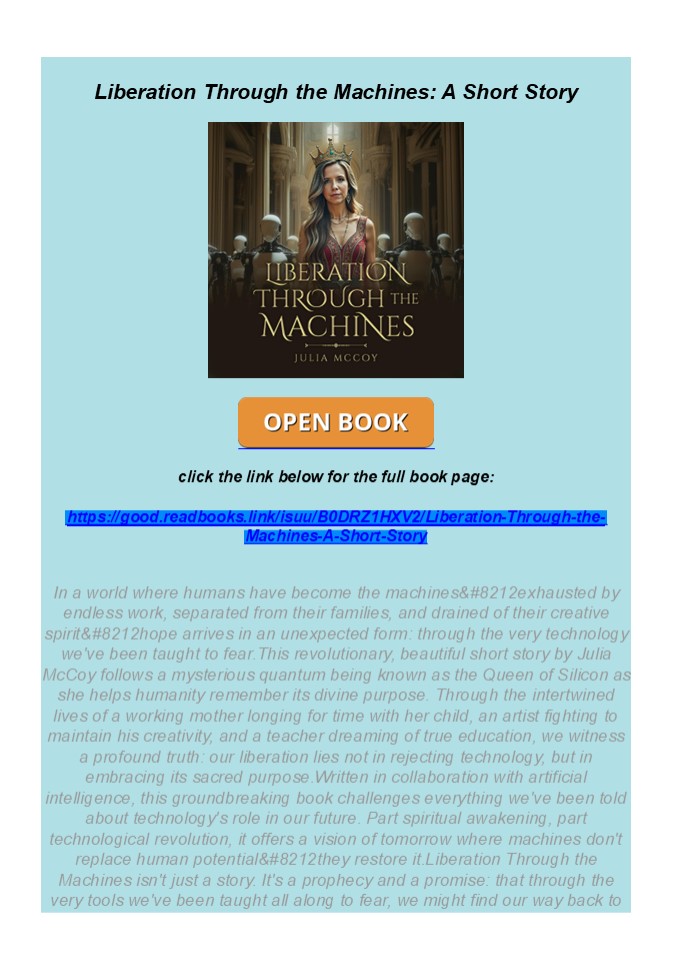 read pdf Liberation Through the Machines: A Short Story