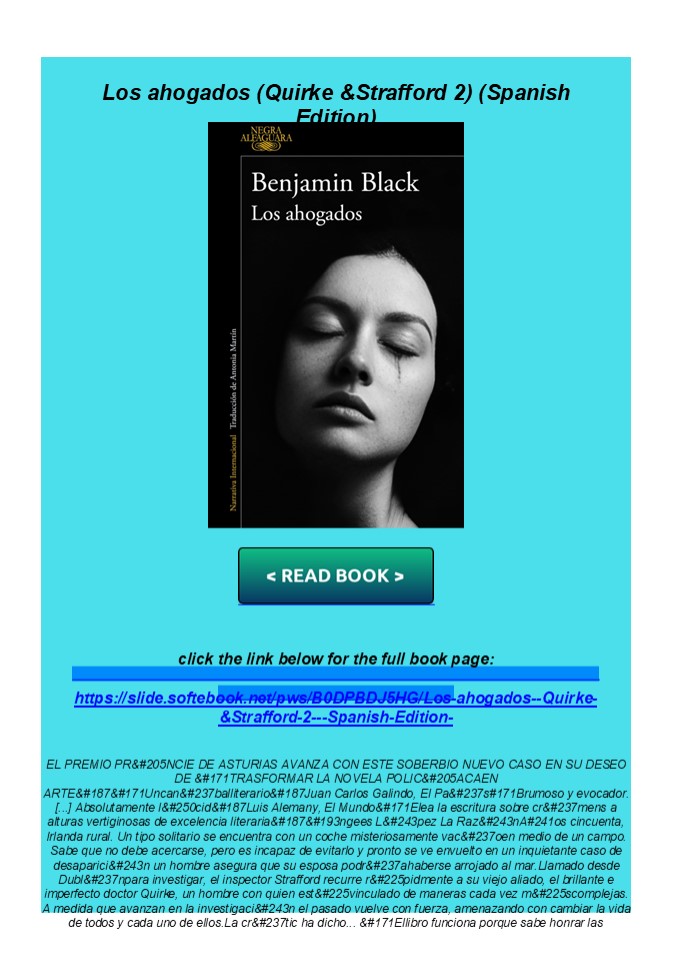 read pdf Los ahogados (Quirke & Strafford 2) (Spanish Edition)