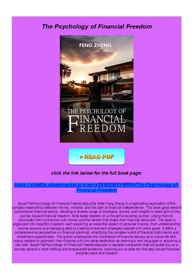 READ The Psychology of Financial Freedom