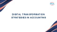 Digital Transformation Strategies in Accounting